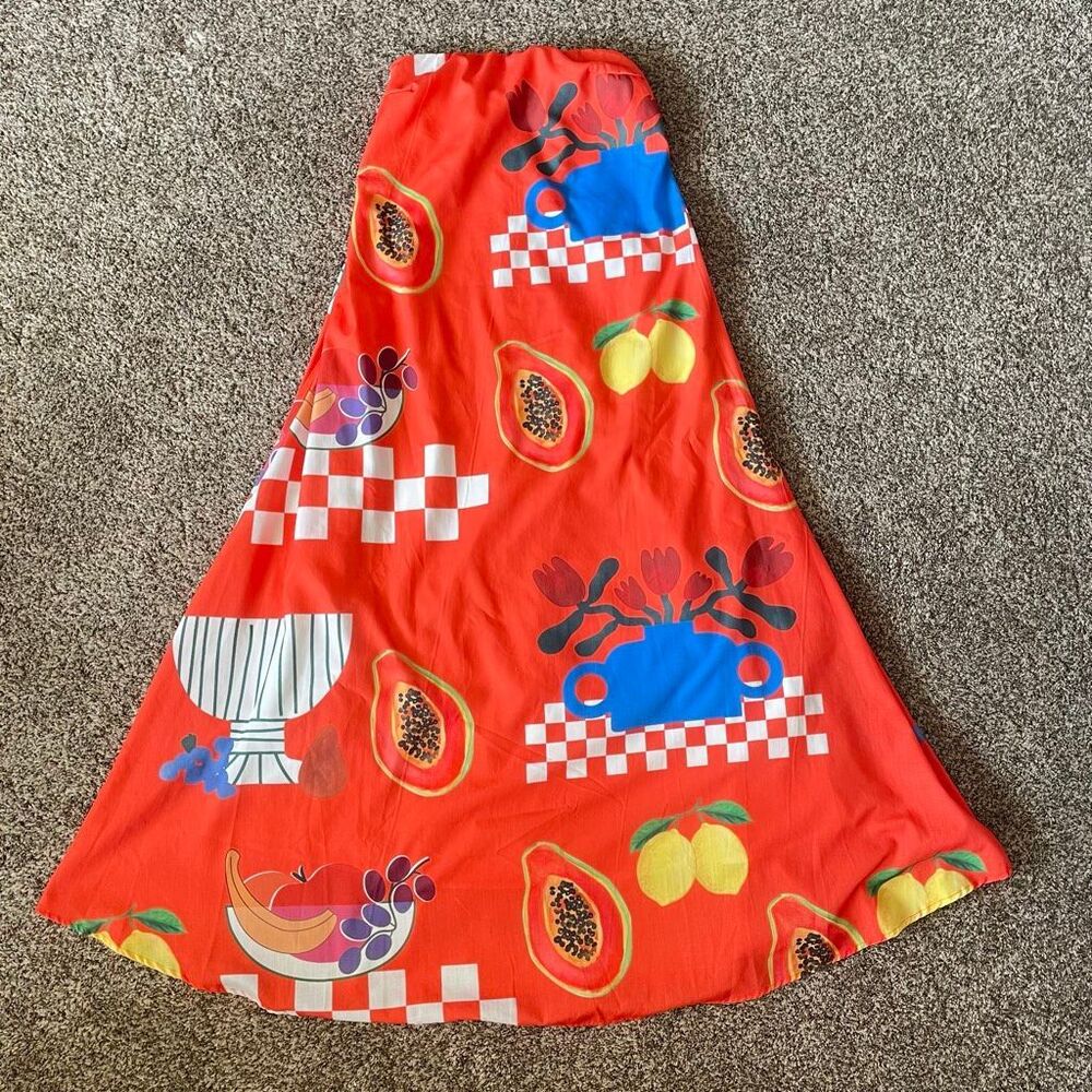 PETAL & PUP Mellonie Strapless Maxi Dress Women’s size Medium - Picture 5 of 13